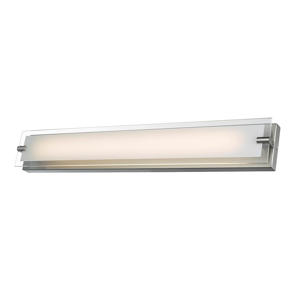 Abra Lighting 29'' Vanity with Edged Frosted Glass Panel with High Output Dimmable LED
