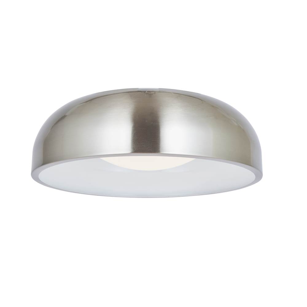 Abra Lighting 13'' 3CCK Inner Curve Flushmount with Opal Glass Diffuser