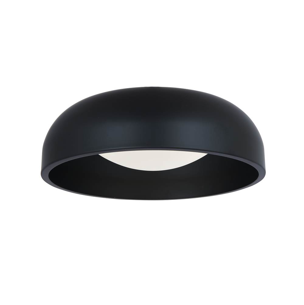 Abra Lighting 13'' 3CCK Inner Curve Flushmount with Opal Glass Diffuser