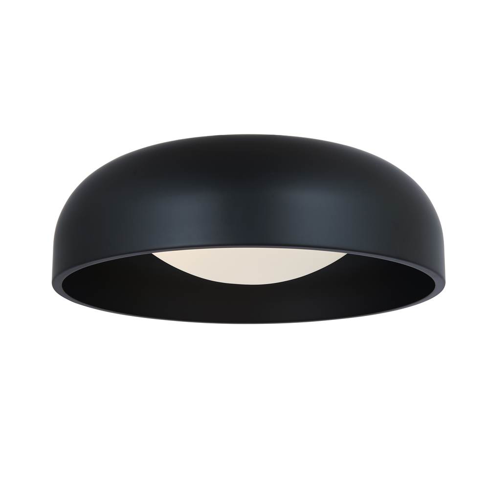 Abra Lighting 17'' 3CCK Inner Curve Flushmount with Opal Glass Diffuser