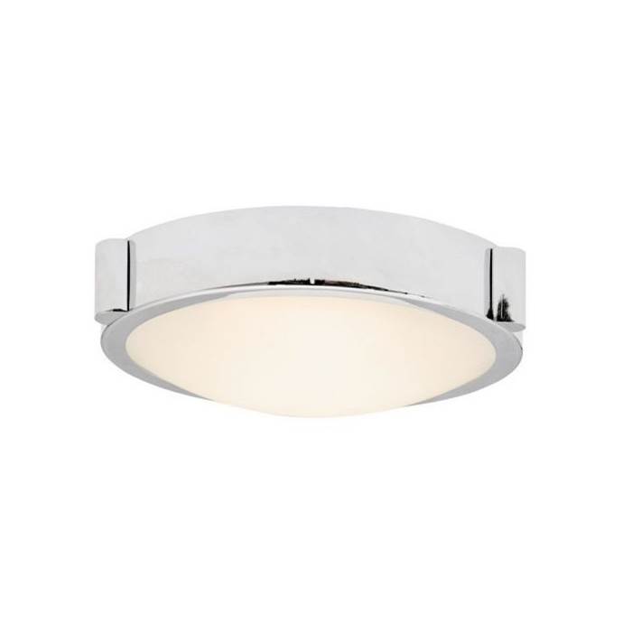 Abra Lighting 8'' Low Profile Frosted Glass Flushmount with High Output Dimmable LED