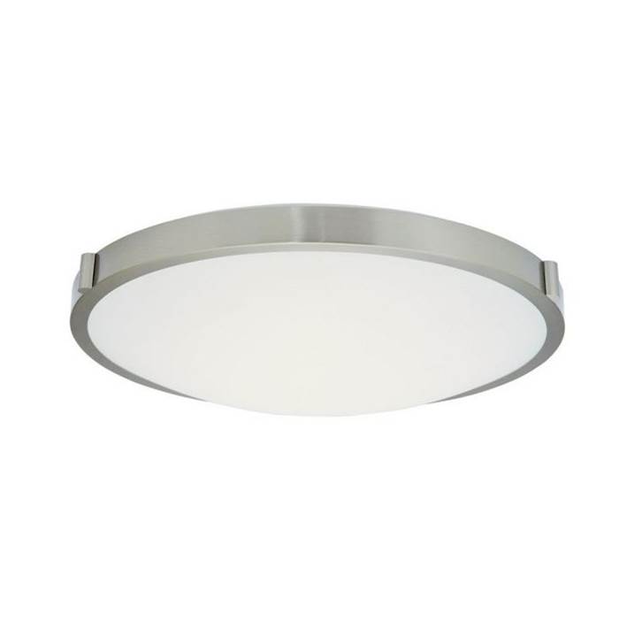 Abra Lighting 20'' Low Profile Frosted Glass Flushmount with High Output Dimmable LED