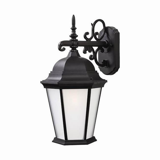Acclaim Lighting Richmond 1-Light Matte Black Wall Light With Frosted Glass