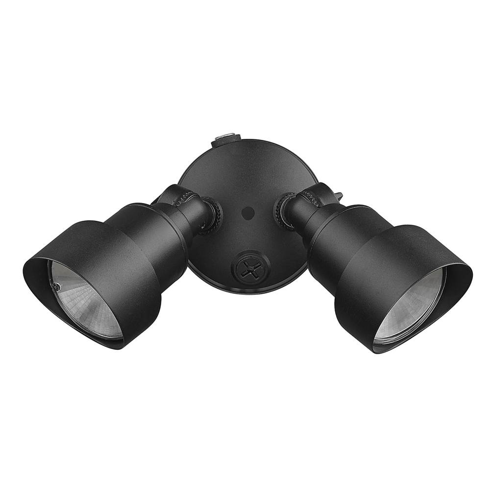 Acclaim Lighting 2-Light Matte Black Integrated LED Adjustable Head Floodlight