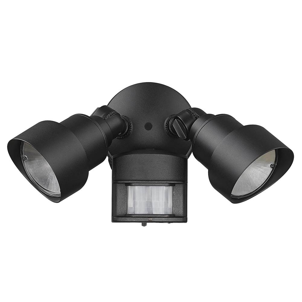 Acclaim Lighting 2-Light Matte Black Integrated LED Adjustable Head Floodlight With Motion Sensor