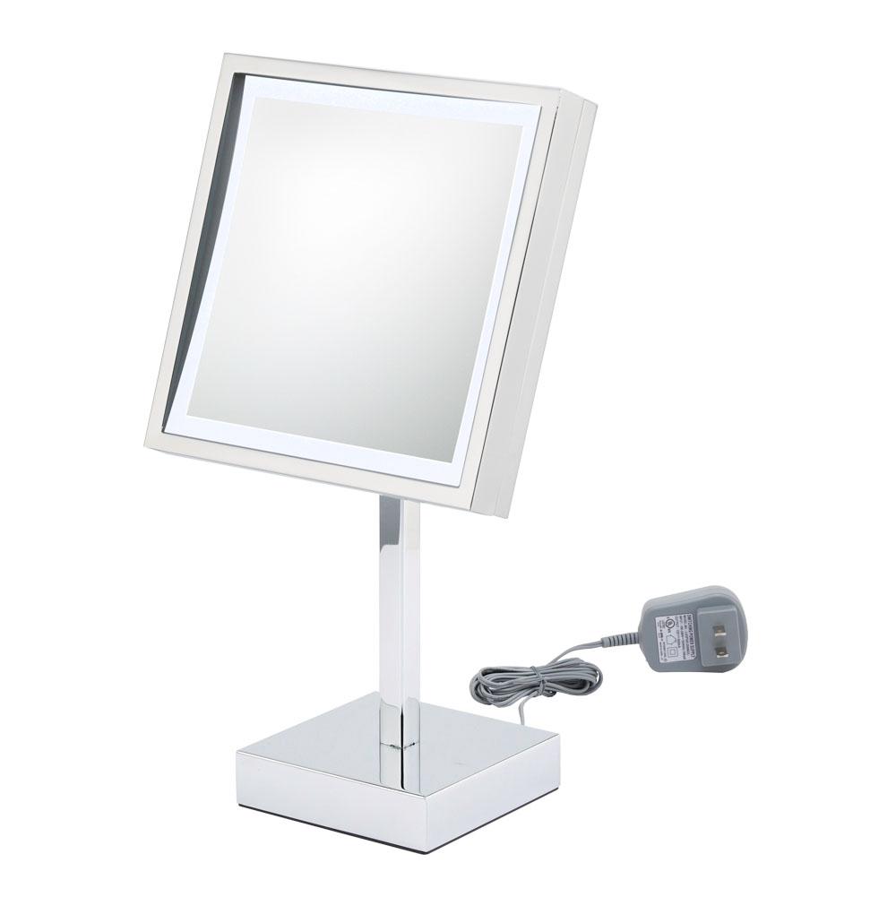 Aptations Single-Sided Led Square Freestanding Mirror - Plug In