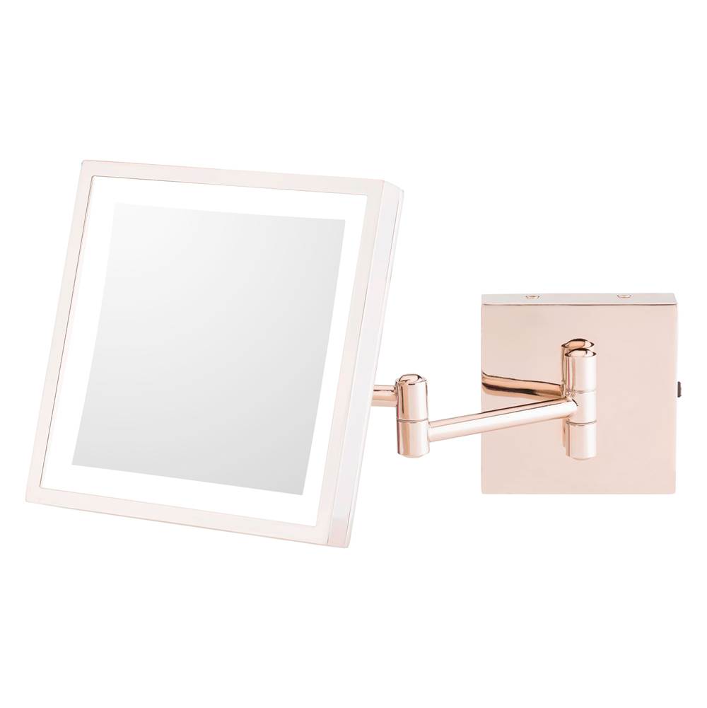 Aptations Single-Sided Led Square Wall Mirror - Rechargeable