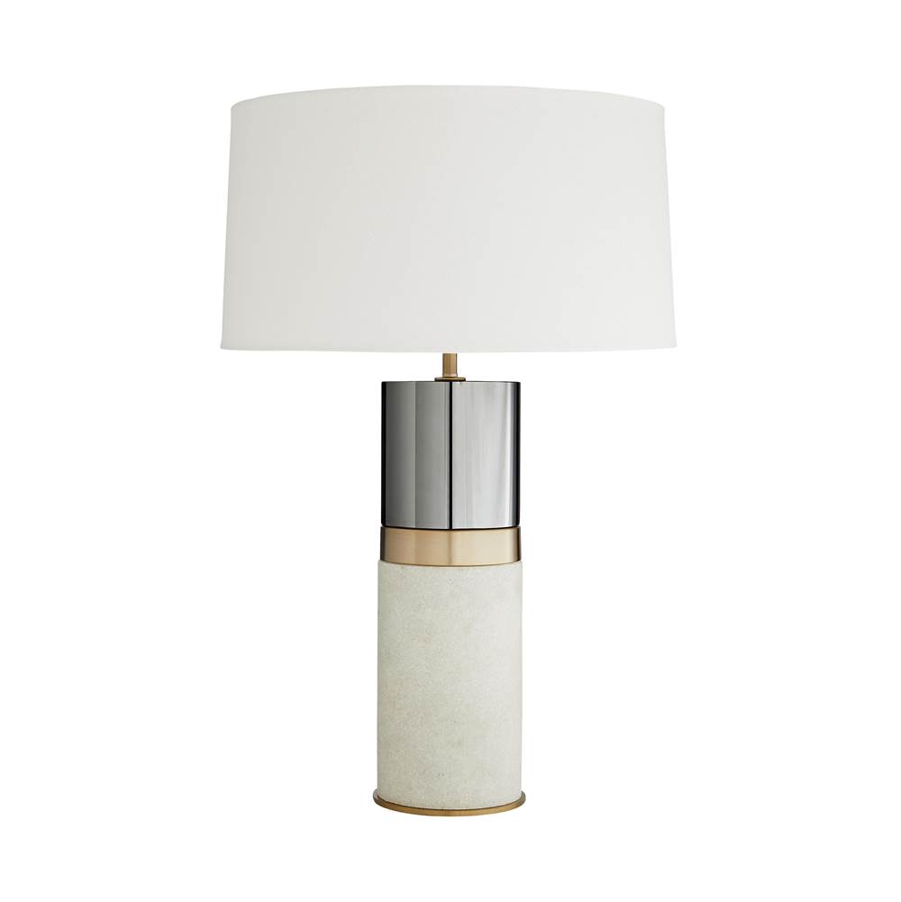 Arteriors Home Marble Composite/Smoke Crystal/Pale Brass