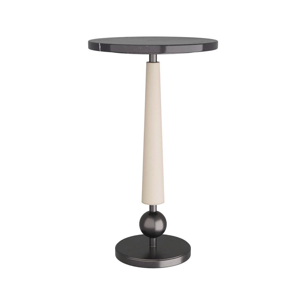Arteriors Home Black Marble/Ivory Leather//Bronze