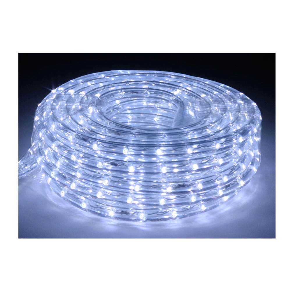 American Lighting 15 Foot Cool White 6400 Kelvin LED Flexible Rope Light Kit with Mounting Clips