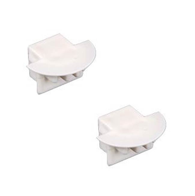 American Lighting END CAP WITH WIRE FEED HOLE FOR PE-AA2DF, WHITE PLASTIC