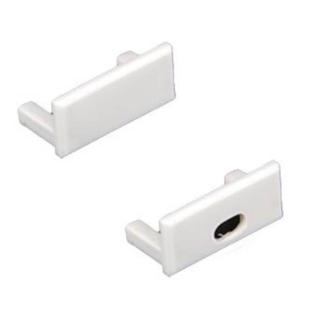 American Lighting END CAP FOR HELM EXTRUSION, WHITE PLASTIC