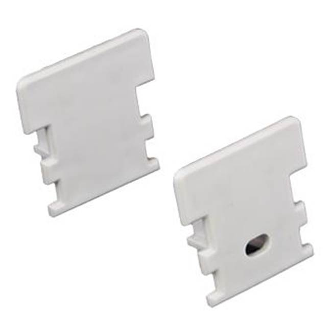 American Lighting END CAP FOR PAVER EXTRUSION, WHITE PLASTIC