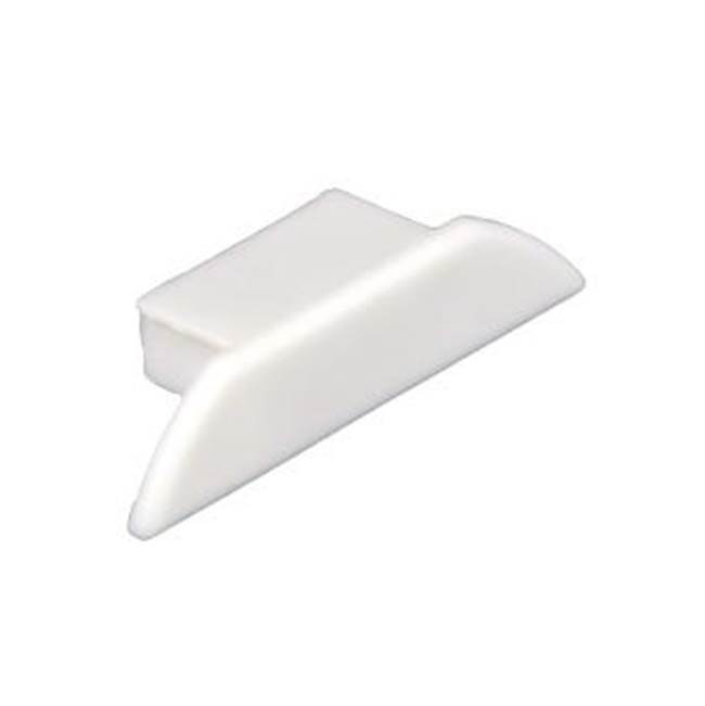 American Lighting END CAP FOR SINGLE STANT EXTRUSION, WHITE PLASTIC