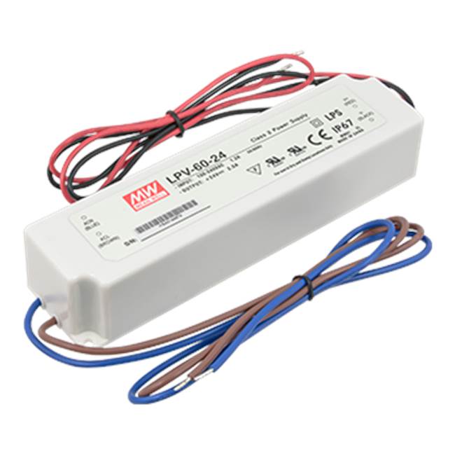 American Lighting Hardwire power supply, 24 Volt DC, 1-60 watts, Not dimmable