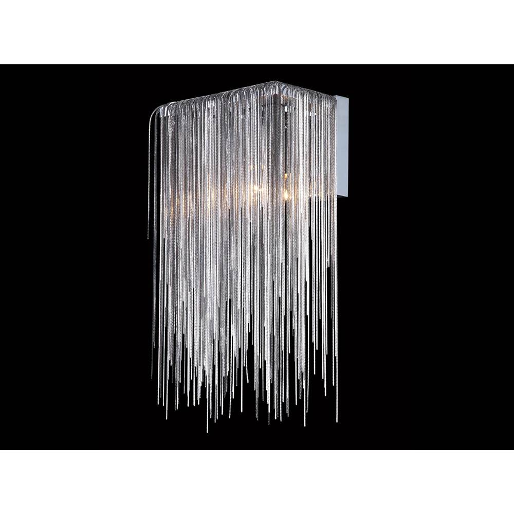 Avenue Lighting Fountain Ave. Collection Chrome Jewlery Chain Wall Sconce