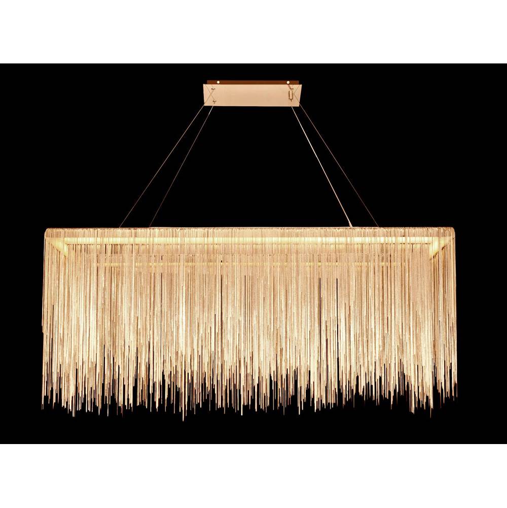 Avenue Lighting Fountain Ave. Collection Gold Jewelry Rectangle Hanging Fixture