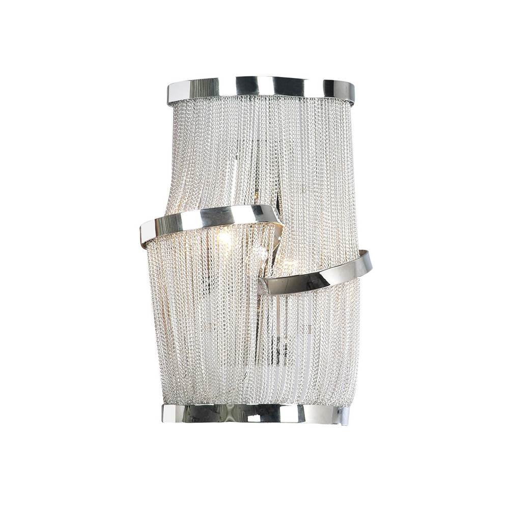 Avenue Lighting Mullholand Drive Collection Chrome Chain Wall Sconce