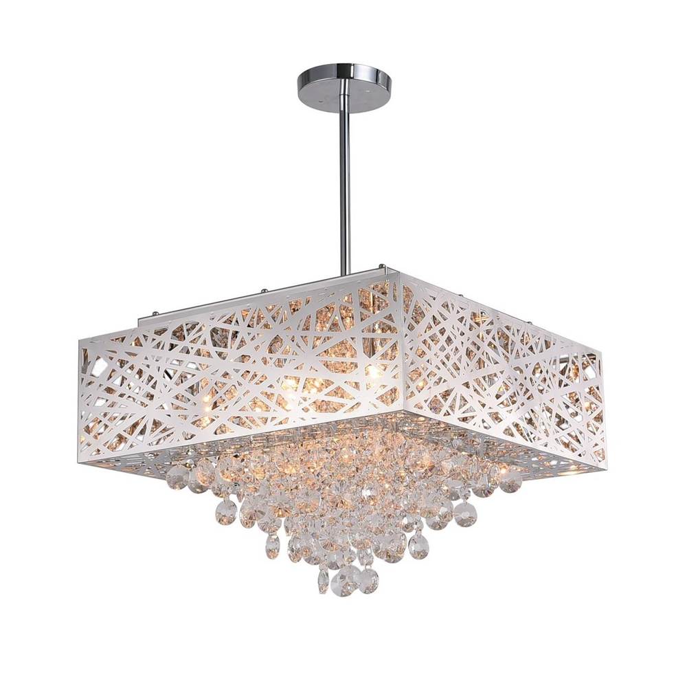 CWI Lighting Eternity 9 Light Chandelier With Chrome Finish