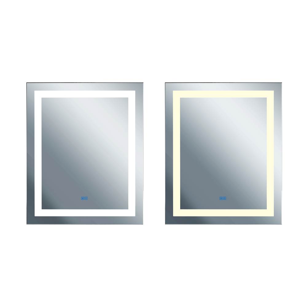 CWI Lighting Abril Rectangle Matte White LED 32 in. Mirror From our Abril Collection