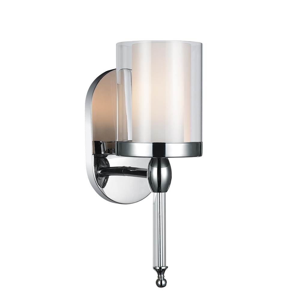 CWI Lighting Maybelle  1 Light Bathroom Sconce With Chrome Finish