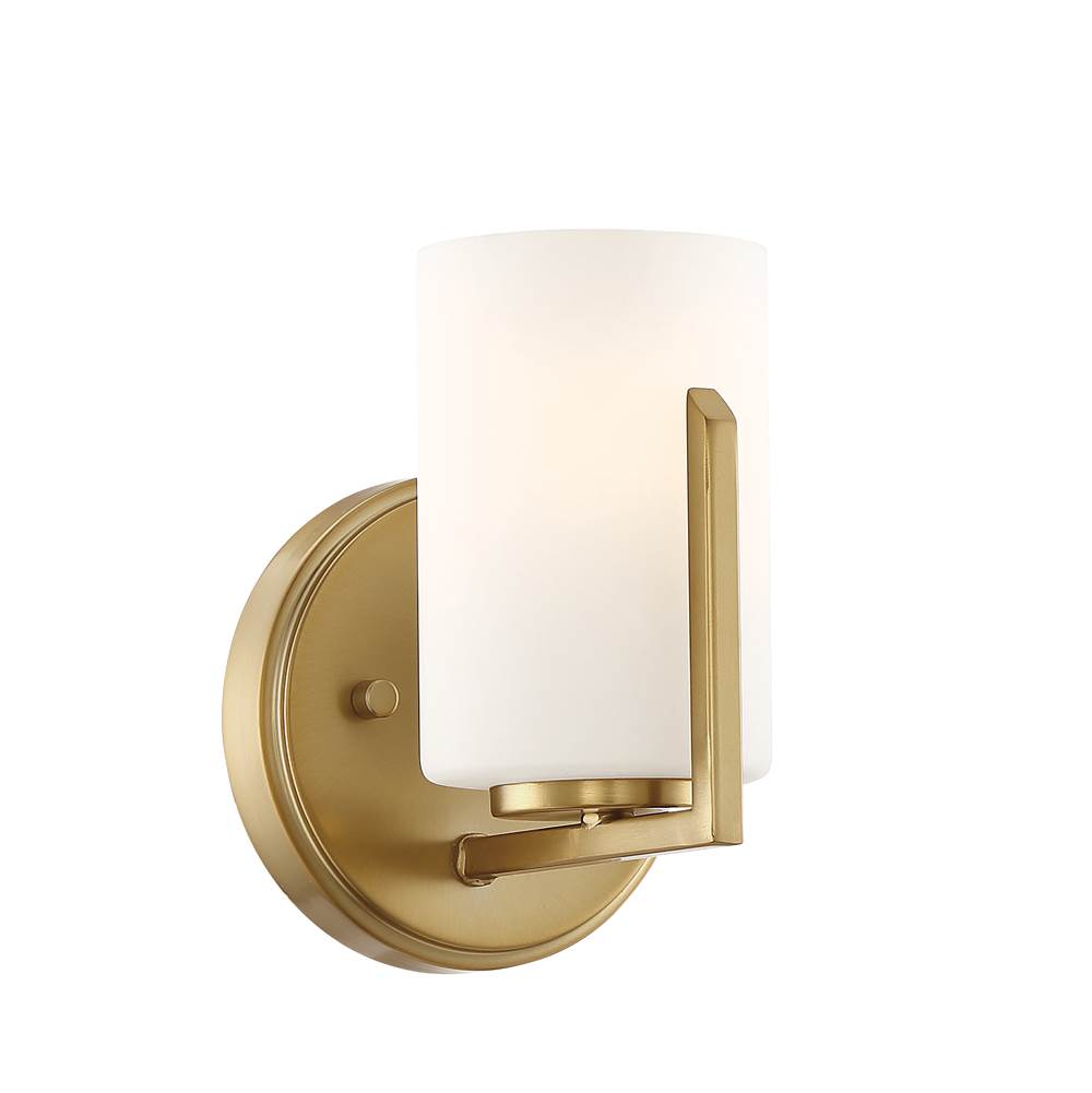 Designers Fountain Elara Collection - 1 Light - Wall Sconce - 5.25''W - 7''H - Brushed Gold Finish