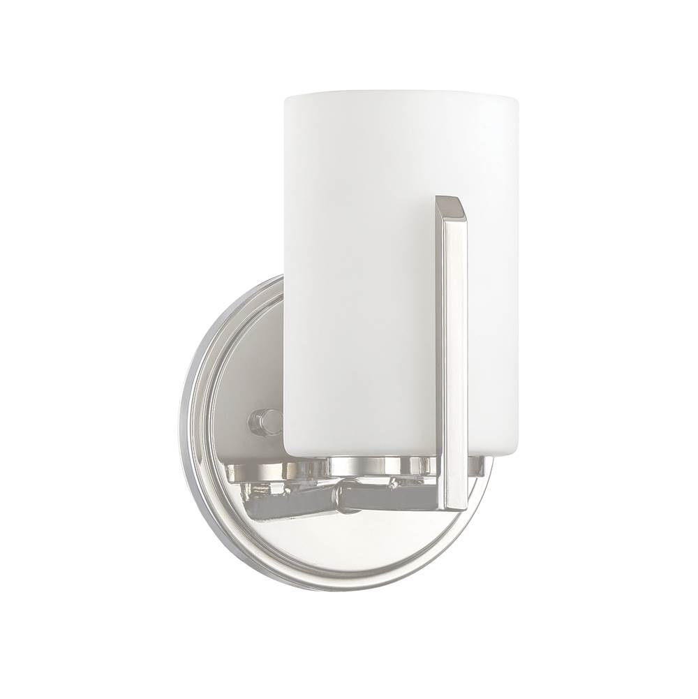 Designers Fountain Elara Collection - 1 Light - Wall Sconce - 5.25''W - 7''H - Polished Nickel Finish