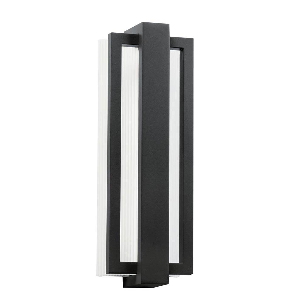 Kichler Lighting Sedo 18.25'' LED Outdoor Wall Light with Clear Polycarbonate Diffuser in Satin Black
