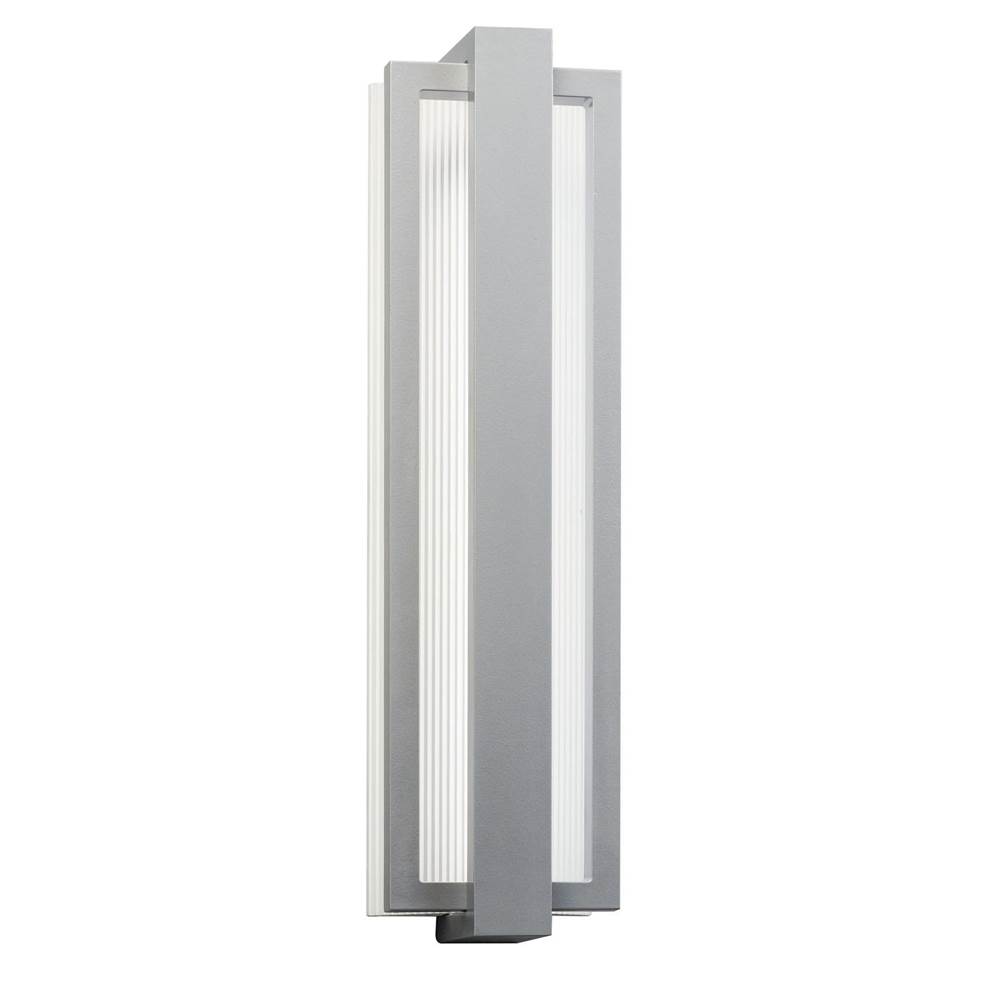 Kichler Lighting Sedo 24.25'' LED Outdoor Wall Light with Clear Polycarbonate Diffuser in Platinum