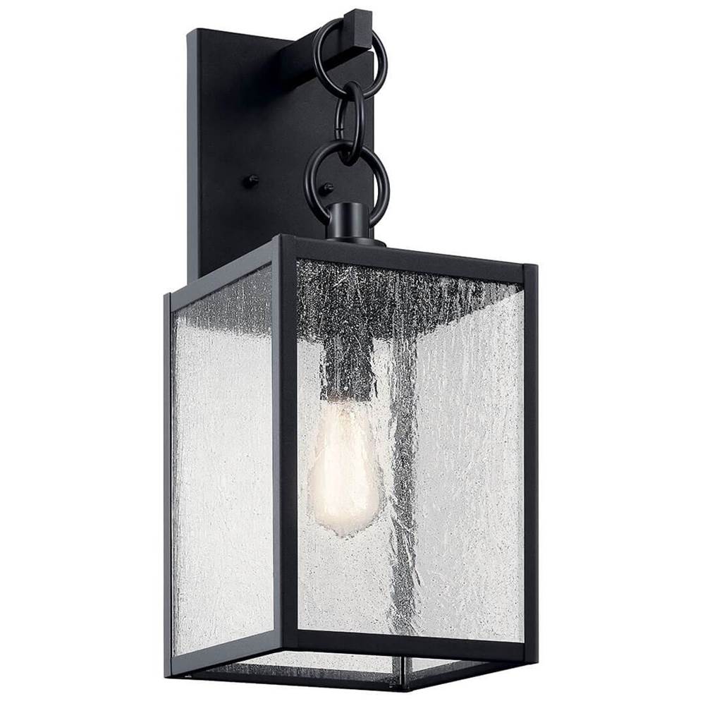 Kichler Lighting Lahden 21.75'' 1 Light Outdoor Wall Light with Clear Seeded Glass in Textured Black