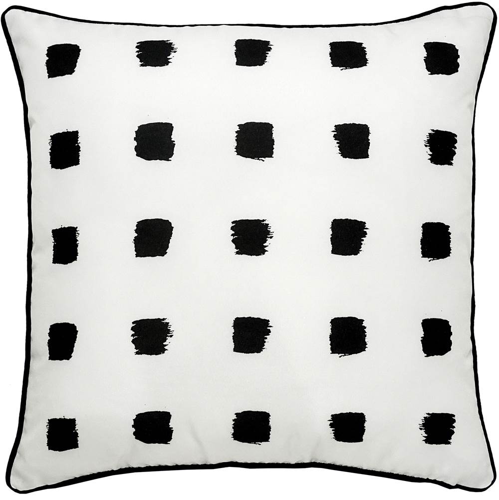 Renwil Double Sided Printing,Piping Indoor/Outdoor Pillow