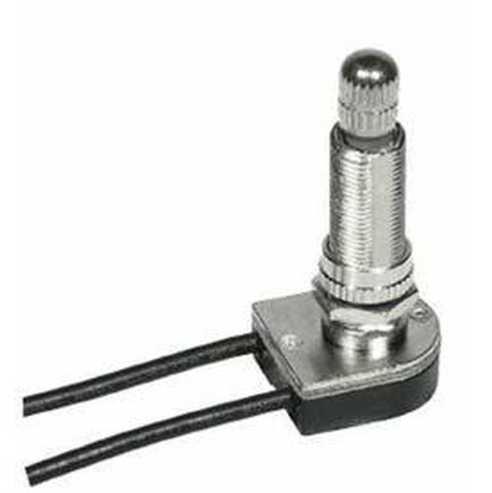 Satco Nickel Finish On/Off Rotary Switch 1-1/8