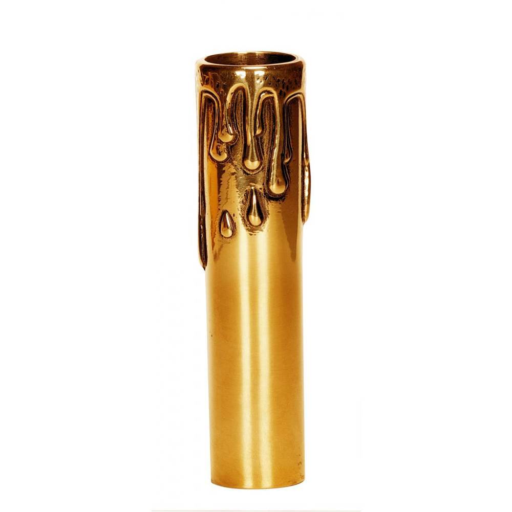 Satco 4'' Polished Brass with Ant Drip