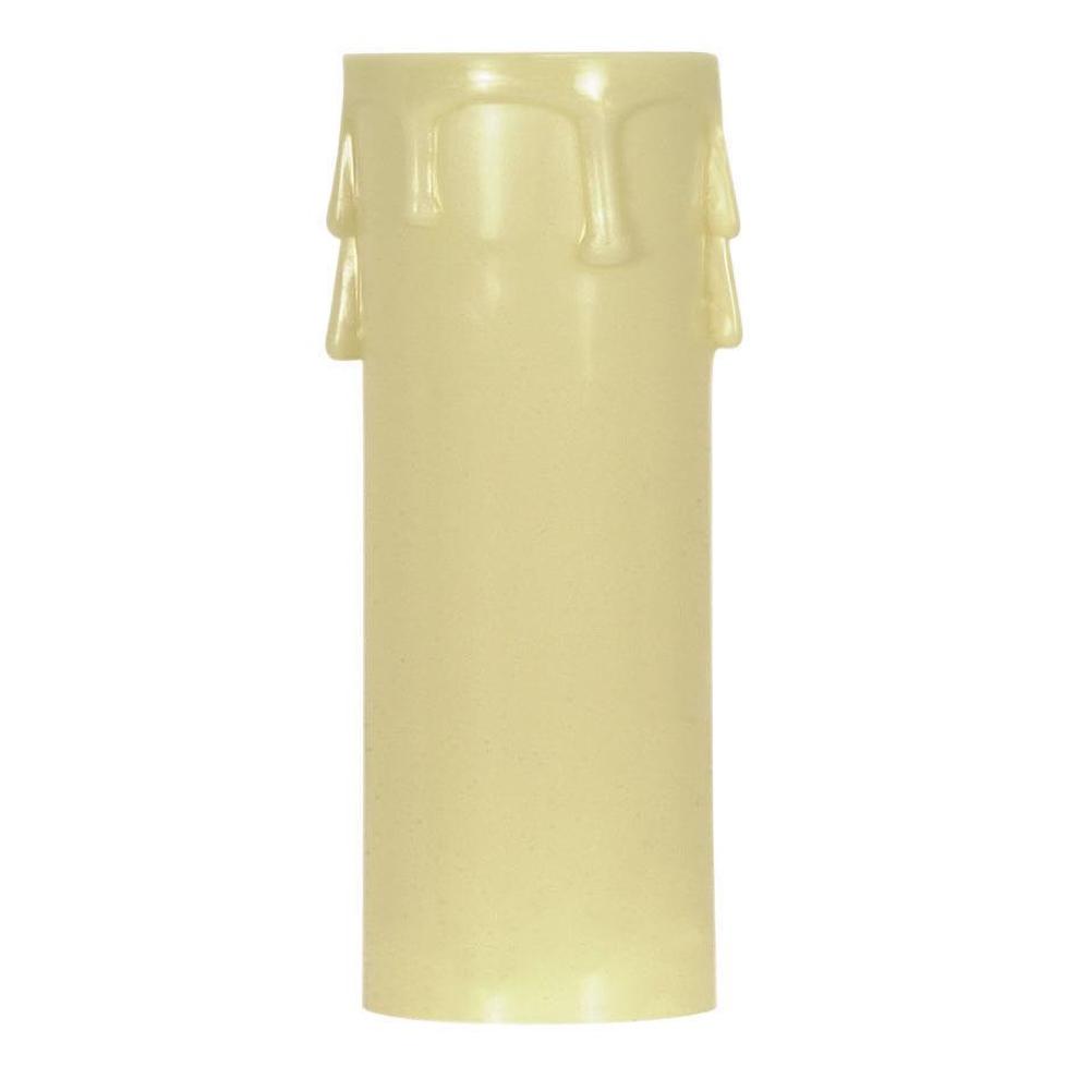 Satco 3'' Ed. Candle Cover Ivory/Ivory Drip