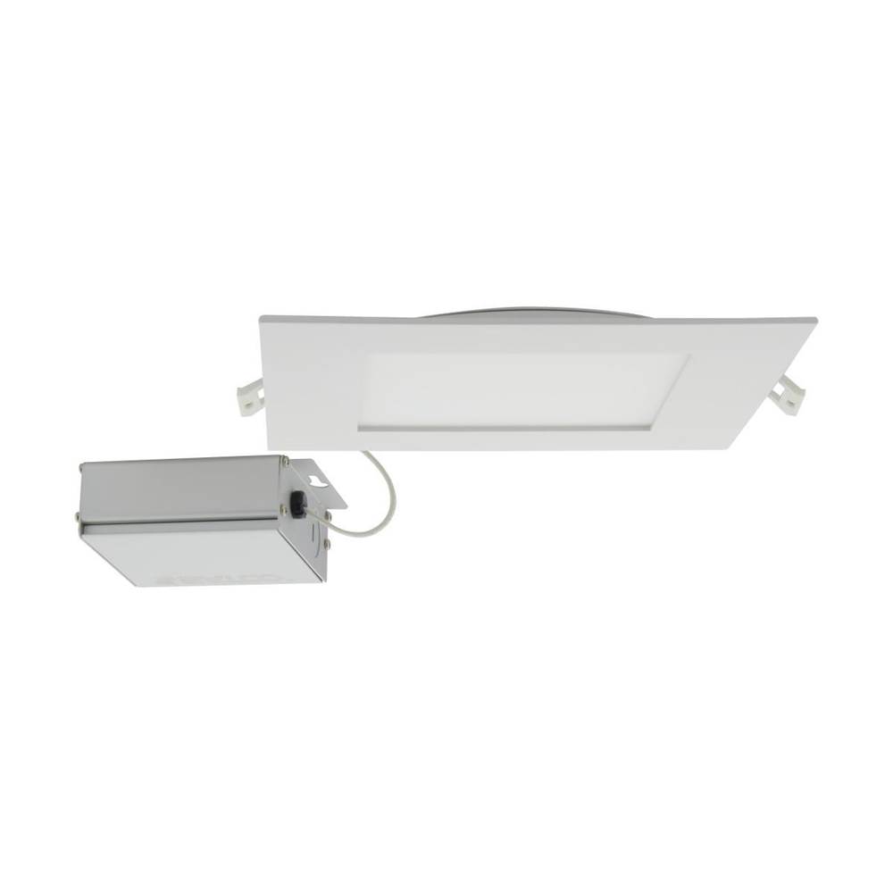 Satco 24 W LED Direct Wire Downlight, Edge-lit, 8'', CCT Selectable, 120 V, Dimmable, Square, Remote Driver