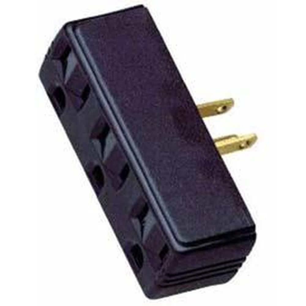 Satco Single To Triple Adapter-Brown