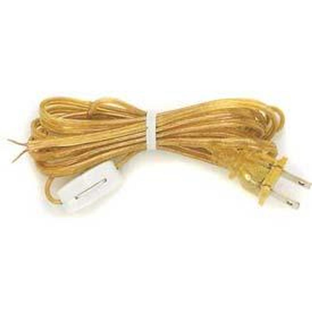 Satco 8 ft Black Cord Set with Switch Spt