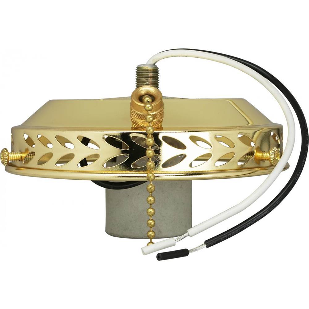 Satco Brass Fin Wired Fan Kit Candel