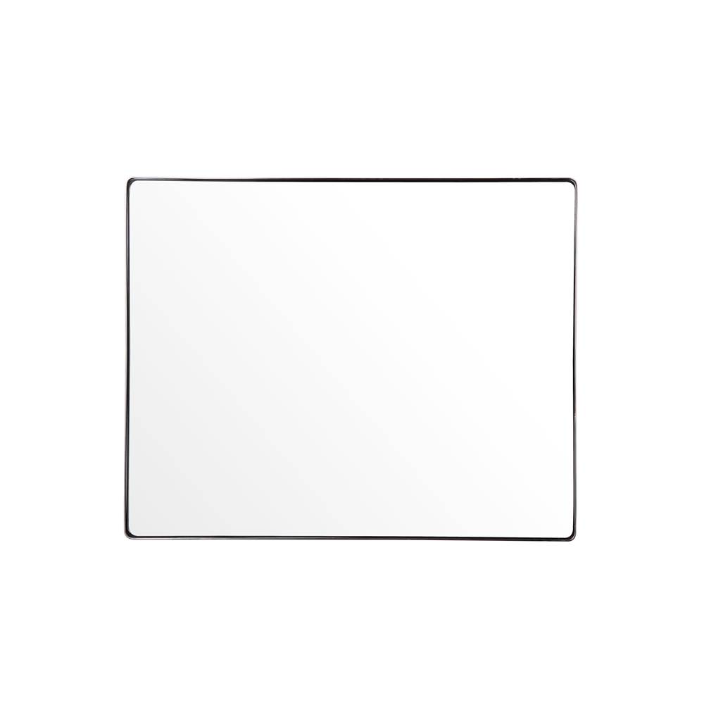 Varaluz Kye 30x24 Rounded Rectangular Wall Mirror - Polished Nickel